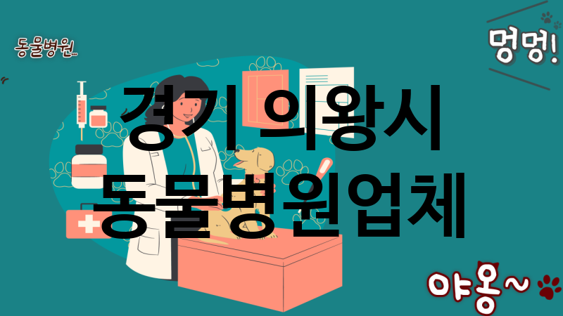 경기 의왕시 동물병원 추천 TOP 4