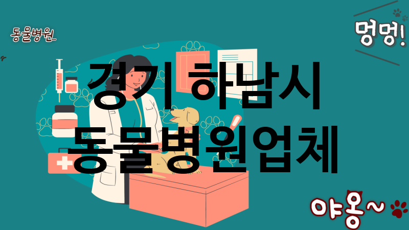경기 하남시 동물병원 추천 TOP 4
