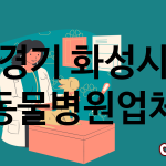 경기 화성시 동물병원 추천 TOP 4