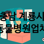 충남 계룡시 동물병원 추천 TOP 3
