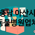 충남 아산시 동물병원 추천 TOP 4