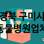 경북 구미시 동물병원 추천 TOP 4