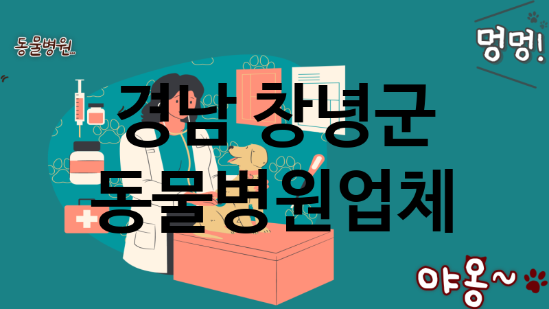 경남 창녕군 동물병원 추천 TOP 4
