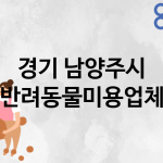 경기 남양주시 반려동물미용 업체 추천 4