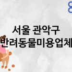 서울 관악구 반려동물미용 추천 TOP 1