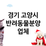 경기 고양시 반려동물분양 업체 추천 5