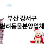 부산 강서구 반려동물분양 업체 추천 1
