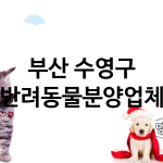 부산 수영구 반려동물분양 업체 추천 1
