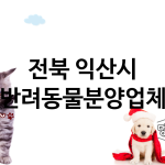 전북 익산시 반려동물분양 업체 추천 1