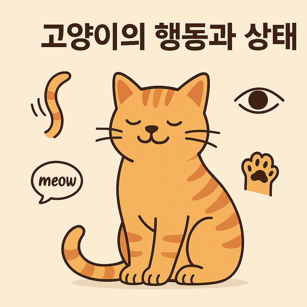 고양이의 행동으로 알아보는 정보
