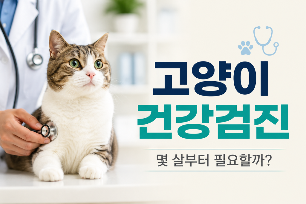 고양이 건강검진은 몇 살부터 필요할까?