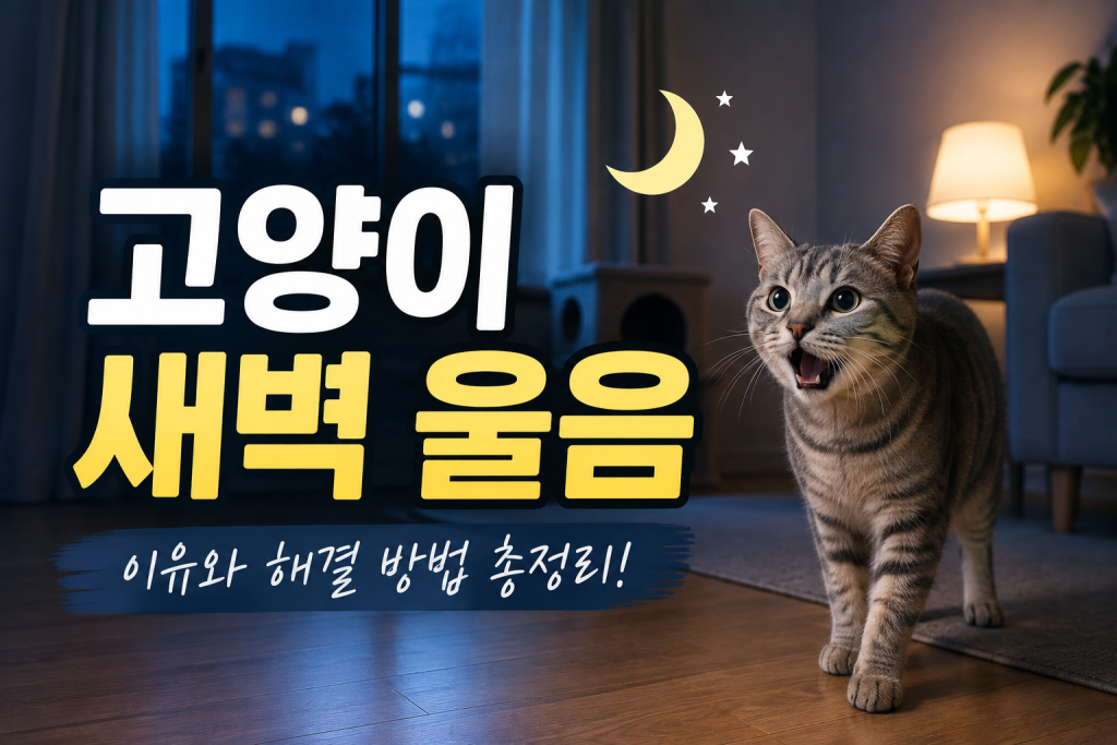 고양이가 새벽마다 울고 돌아다니는 이유는 뭘까?