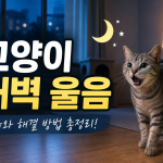 고양이가 새벽마다 울고 돌아다니는 이유는 뭘까?