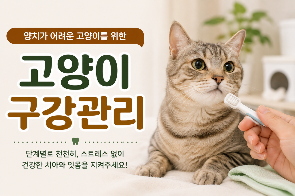 고양이 양치가 어려울 때 구강관리는 어떻게 시작할까?